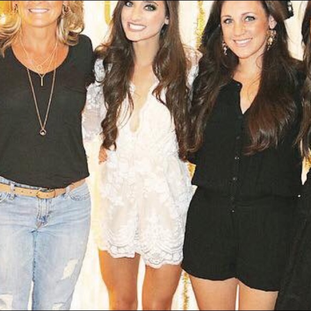 White long sleeve romper